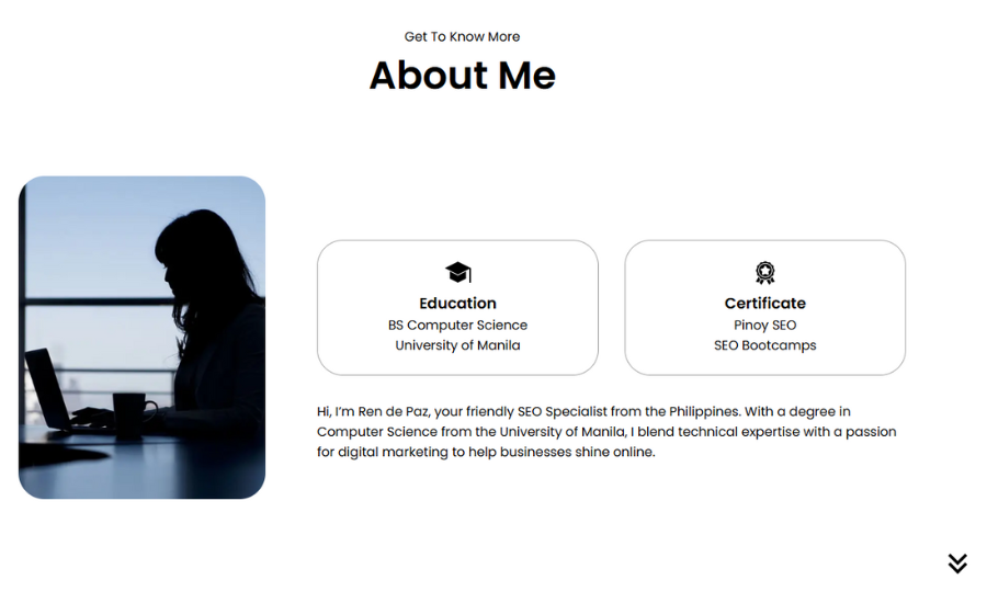 HTML and CSS Website About Me